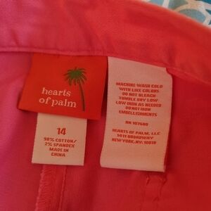 Pink Cotton Capri pants